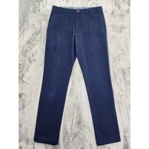 Old Navy Built in Flex Ultimate Slim Leg Chino Pants Size 30x32 Blue Office
